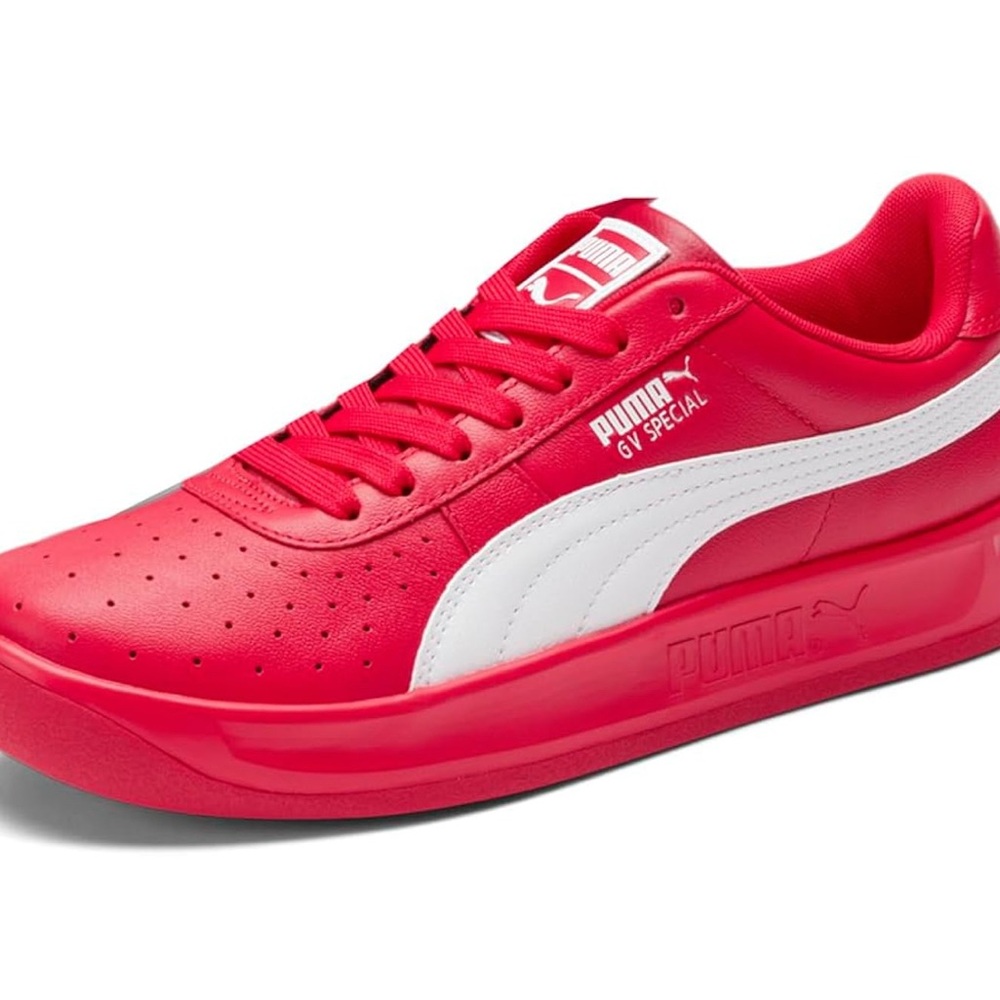 Puma Men's or Women’s Bold Red and White Sneakers